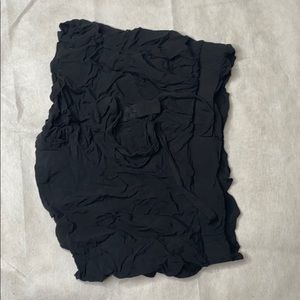 Black scrunched Shorts